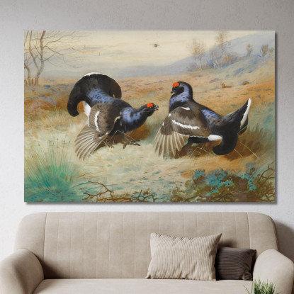 Fagiani Di Monte Al Lek Archibald Thorburn ath26 quadro stampato su tela