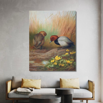 Moriglione Comune Archibald Thorburn ath37 quadro stampato su tela