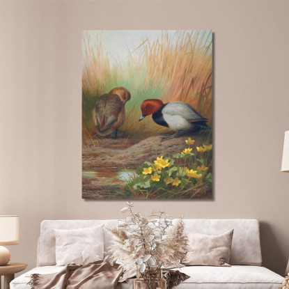 Moriglione Comune Archibald Thorburn ath37 quadro stampato su tela