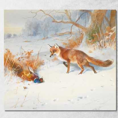 Osservati Dai Battitori Archibald Thorburn ath72 quadro stampato su tela