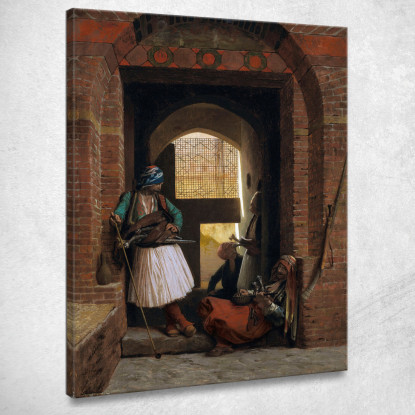 Corpo Di Guardia Degli Arnauti Al Cairo Jean-Léon Gérôme jlg39 quadro stampato su tela