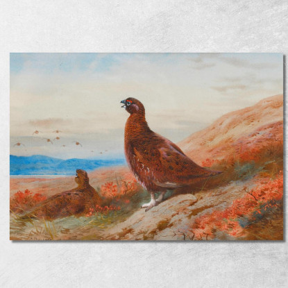 La Sfida Archibald Thorburn ath100 quadro stampato su tela