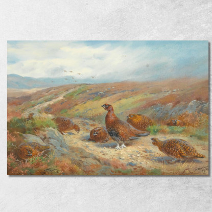 La Vecchia Strada Dei Mandriani Archibald Thorburn ath102 quadro stampato su tela