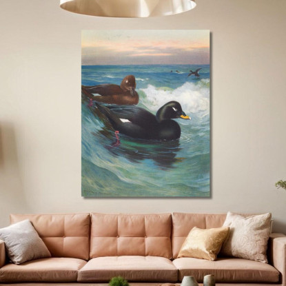 Orco Marino Vellutato Archibald Thorburn ath107 quadro stampato su tela