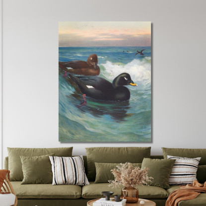 Orco Marino Vellutato Archibald Thorburn ath107 quadro stampato su tela