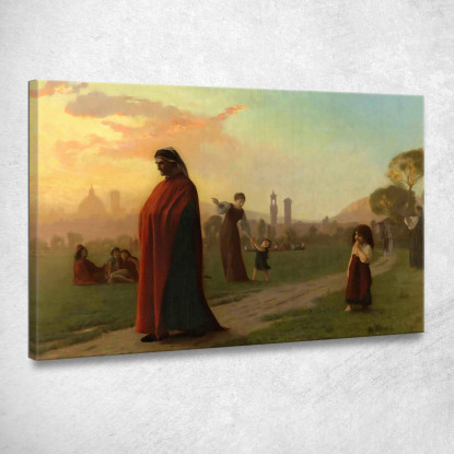 Dante Ha Visto L'Inferno Jean-Léon Gérôme jlg43 quadro stampato su tela