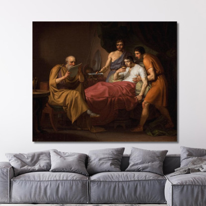 Alessandro Magno Sul Letto Di Morte Christoffer Wilhelm Eckersberg cwe13 quadro stampato su tela