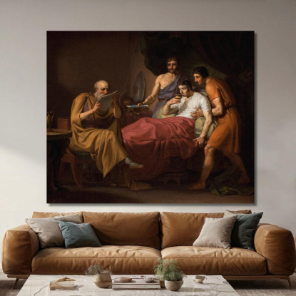 Alessandro Magno Sul Letto Di Morte Christoffer Wilhelm Eckersberg cwe13 quadro stampato su tela