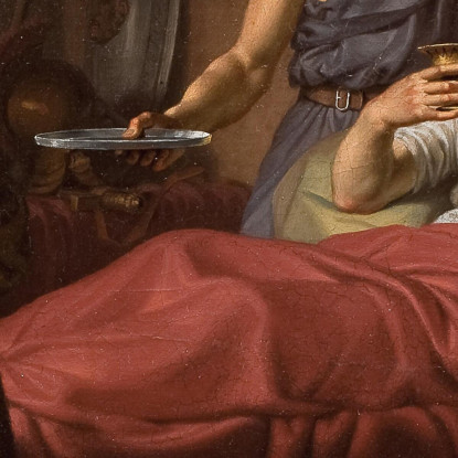 Alessandro Magno Sul Letto Di Morte Christoffer Wilhelm Eckersberg cwe13 quadro stampato su tela