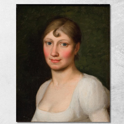 Christine Rebekka Eckersberg Nata Hyssing Prima Moglie Dell'Artista Christoffer Wilhelm Eckersberg cwe20 quadro stampato su tel