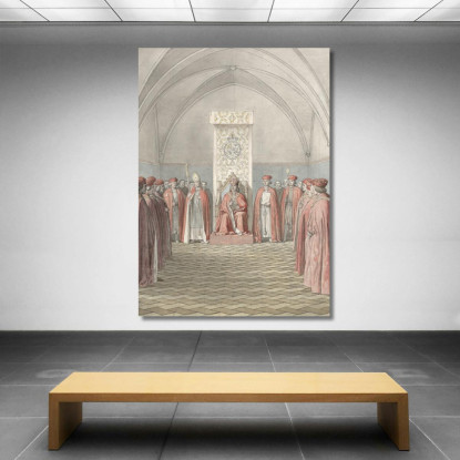 Istituzione Dell'Ordine Dell'Elefante Christoffer Wilhelm Eckersberg cwe22 quadro stampato su tela