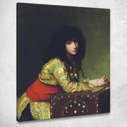 Ragazza Egiziana Jean-Léon Gérôme jlg47 quadro stampato su tela
