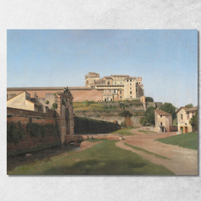 Porta Angelica E Parte Del Vaticano Christoffer Wilhelm Eckersberg cwe43 quadro stampato su tela