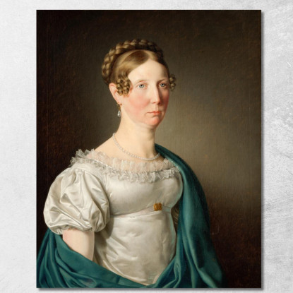 Ritratto Di Una Signora Christoffer Wilhelm Eckersberg cwe44 quadro stampato su tela