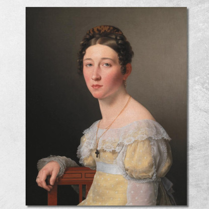 Ritratto Di Emilie Henriette Massmann Christoffer Wilhelm Eckersberg cwe47 quadro stampato su tela