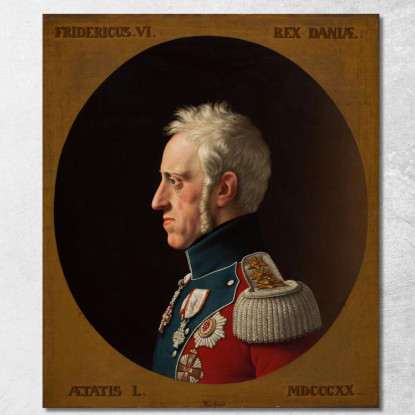 Ritratto Di Federico Vi Christoffer Wilhelm Eckersberg cwe48 quadro stampato su tela