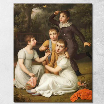Ritratto Del Ciambellano Christoffer Wilhelm Eckersberg cwe51 quadro stampato su tela
