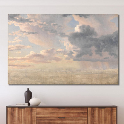 Studio Di Nuvole Sullo Stretto Christoffer Wilhelm Eckersberg cwe66 quadro stampato su tela