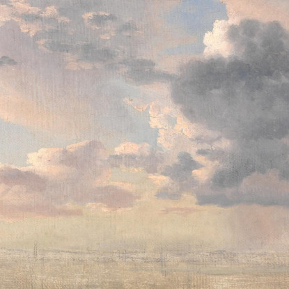 Studio Di Nuvole Sullo Stretto Christoffer Wilhelm Eckersberg cwe66 quadro stampato su tela