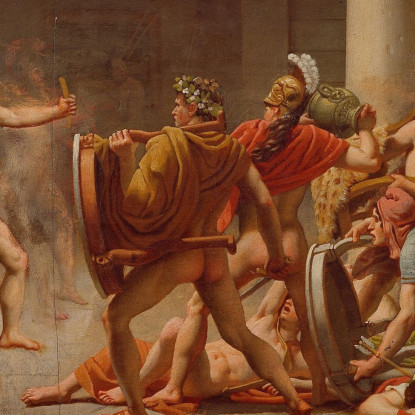 La Vendetta Di Ulisse Sui Pretendenti Di Penelope Christoffer Wilhelm Eckersberg cwe85 quadro stampato su tela