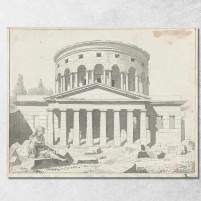 Veduta Della Barrière De La Villette A Parigi Christoffer Wilhelm Eckersberg cwe93 quadro stampato su tela