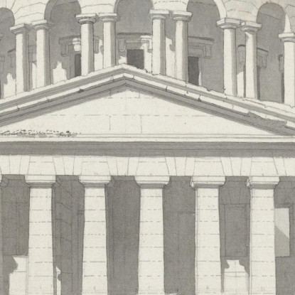 Veduta Della Barrière De La Villette A Parigi Christoffer Wilhelm Eckersberg cwe93 quadro stampato su tela