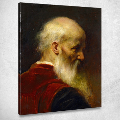 Testa Di Un Vecchio Jean-Léon Gérôme jlg59 quadro stampato su tela