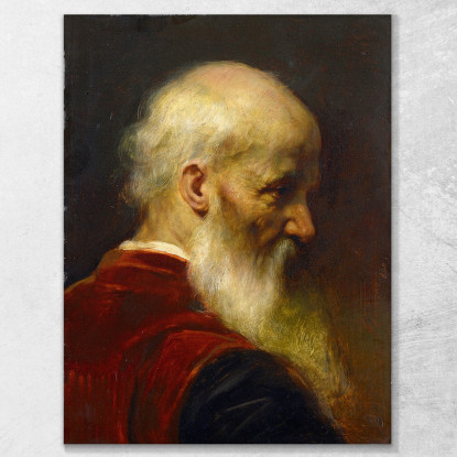 Testa Di Un Vecchio Jean-Léon Gérôme jlg59 quadro stampato su tela