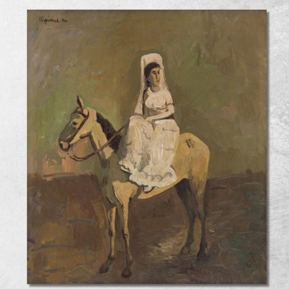 Cavallerizza Cyprián Majerník cmj26 quadro stampato su tela