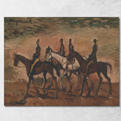 Pattuglia A Cavallo Cyprián Majerník cmj36 quadro stampato su tela