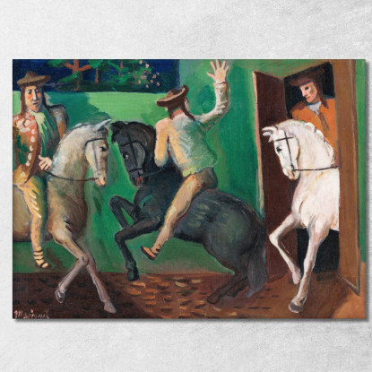 Cavalieri A Cavallo Cyprián Majerník cmj67 quadro stampato su tela