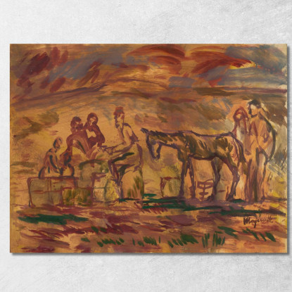 Vittime Della Guerra - Rifugiati Cyprián Majerník cmj90 quadro stampato su tela