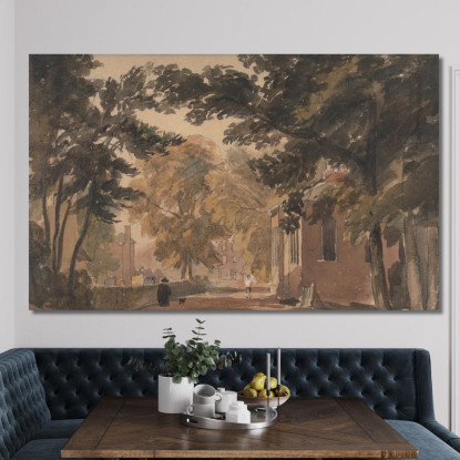 Una Strada A Harborne David Cox dcx1 quadro stampato su tela