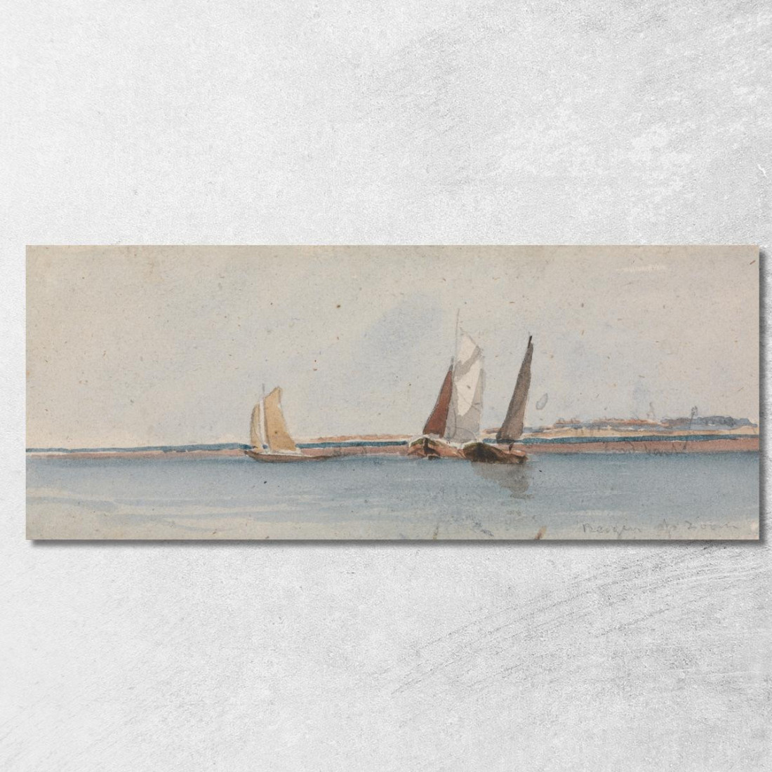 Bergen Op Zoom David Cox dcx5 quadro stampato su tela