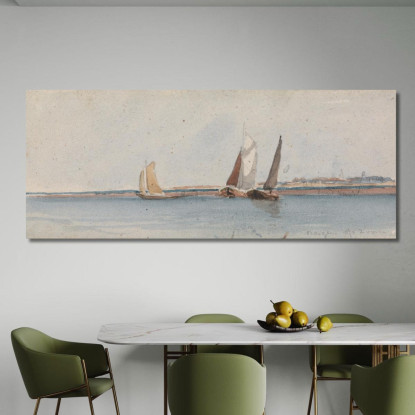 Bergen Op Zoom David Cox dcx5 quadro stampato su tela
