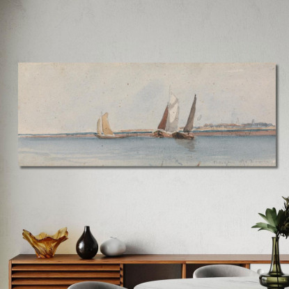 Bergen Op Zoom David Cox dcx5 quadro stampato su tela