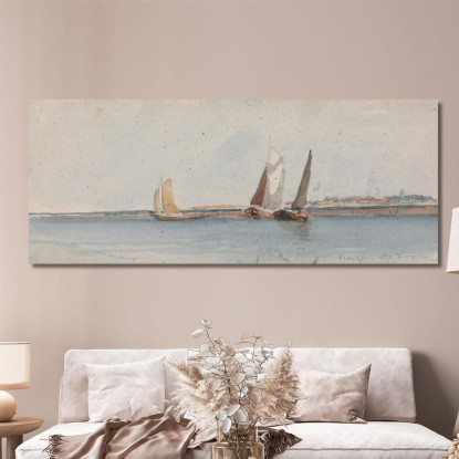 Bergen Op Zoom David Cox dcx5 quadro stampato su tela