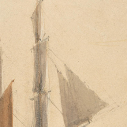 Ingresso Al Porto Di Calais David Cox dcx13 quadro stampato su tela