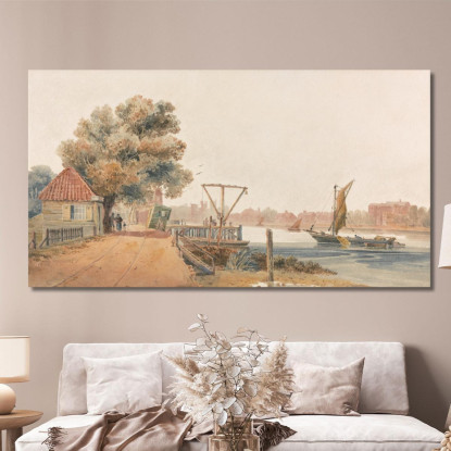 Millbank David Cox dcx32 quadro stampato su tela
