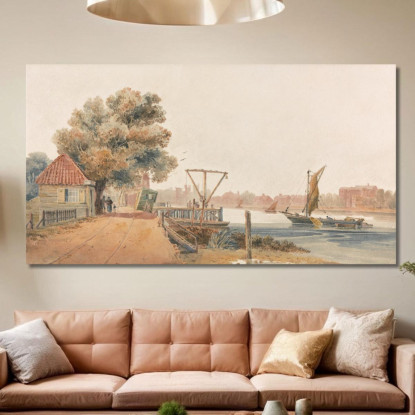 Millbank David Cox dcx32 quadro stampato su tela