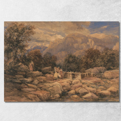 La Trappola Per Salmoni David Cox dcx48 quadro stampato su tela