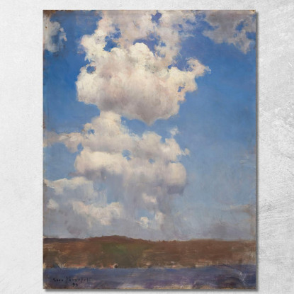 Estudio De Nubes Eero Järnefelt ejr3 cuadro en lienzo