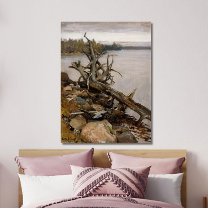 Pino Muerto En El Agua Eero Järnefelt ejr5 cuadro en lienzo