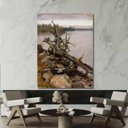 Pino Muerto En El Agua Eero Järnefelt ejr5 cuadro en lienzo