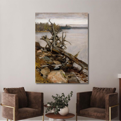 Pino Muerto En El Agua Eero Järnefelt ejr5 cuadro en lienzo