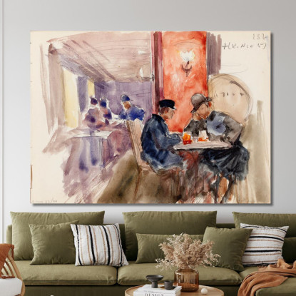 En La Taberna Eero Järnefelt ejr16 cuadro en lienzo