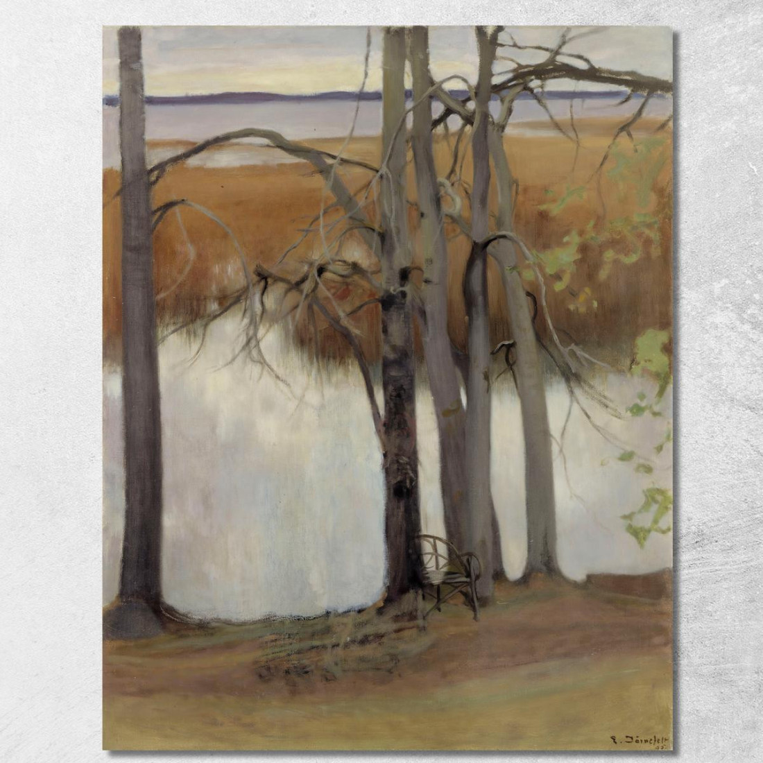 Orilla Del Lago Con Juncos 2 Eero Järnefelt ejr20 cuadro en lienzo