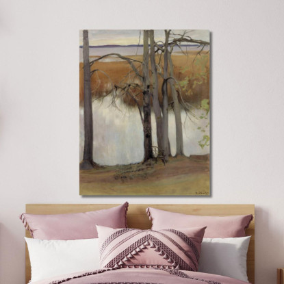 Orilla Del Lago Con Juncos 2 Eero Järnefelt ejr20 cuadro en lienzo