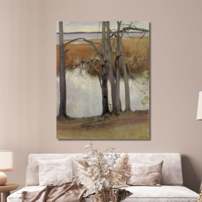 Orilla Del Lago Con Juncos 2 Eero Järnefelt ejr20 cuadro en lienzo