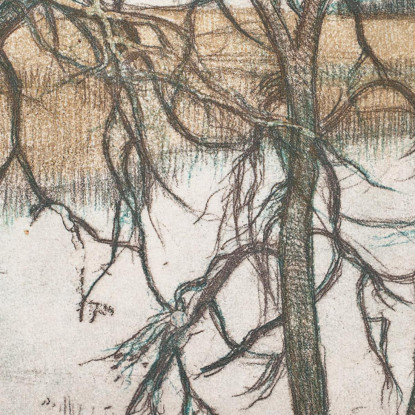 Orilla Del Lago Con Juncos Eero Järnefelt ejr21 cuadro en lienzo